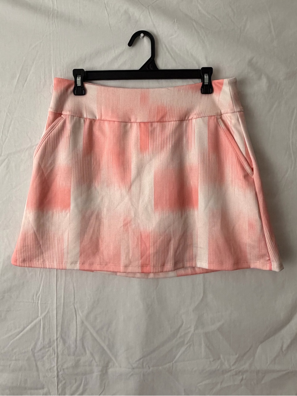 Adidas Pink Tie Dye Skort with Built-in Shorts Pockets Size M NWT (A676)
